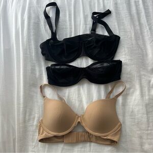 SKIMS Black and Tan Bras Intimates & Sleepwear